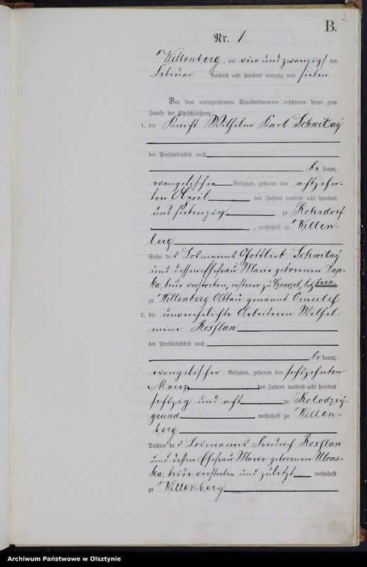 image.from.unit.number "Heiraths-Neben-Register Nr 1 - 20"