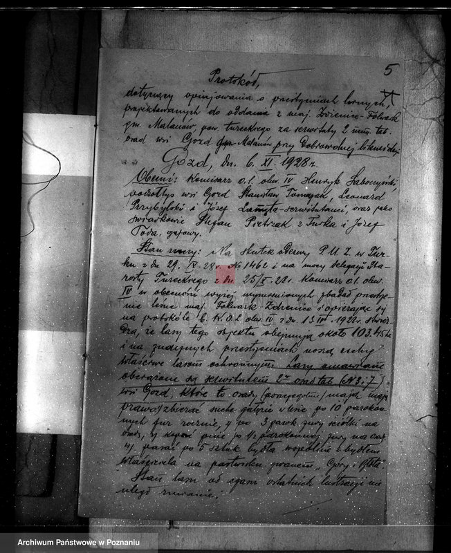 Obraz 9 z jednostki "Zmiana częściowej zmiany orzeczenia dotyczącego lasu majątku Zdzenice powiat turecki"