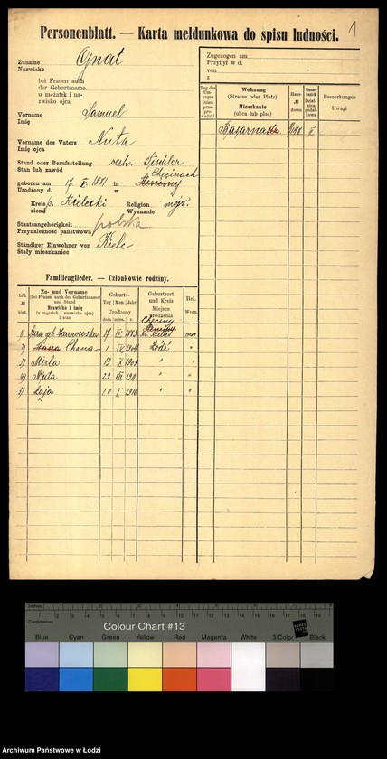 Obraz 3 z jednostki "[Spis ludności Łodzi] Gmerczyńska - Gogul"