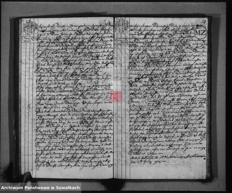 Obraz 13 z jednostki "Akta małżeństwa gminy seyneńskiey od 1-go maja 1809"