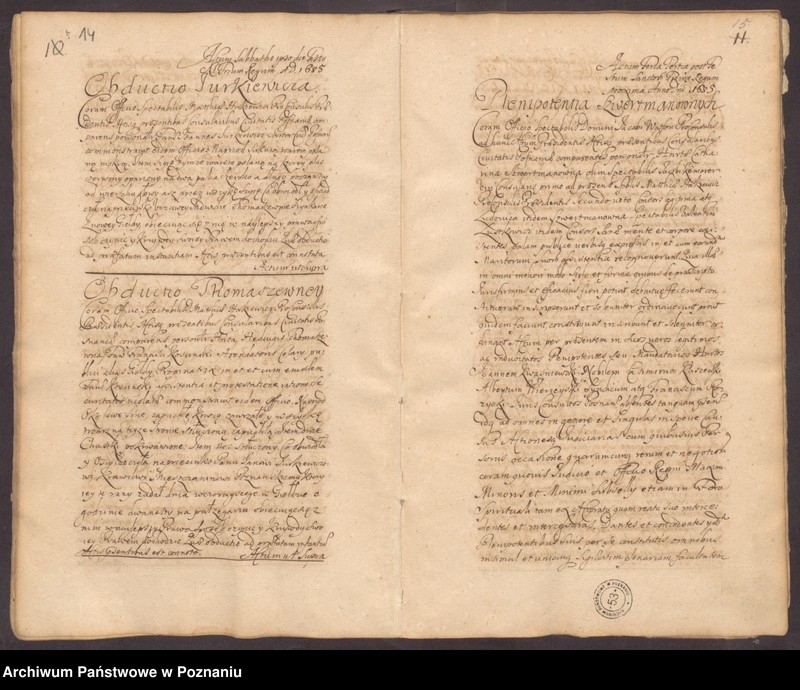 Obraz 11 z jednostki "Protocolon actorum officii consularis Posnaniensis."