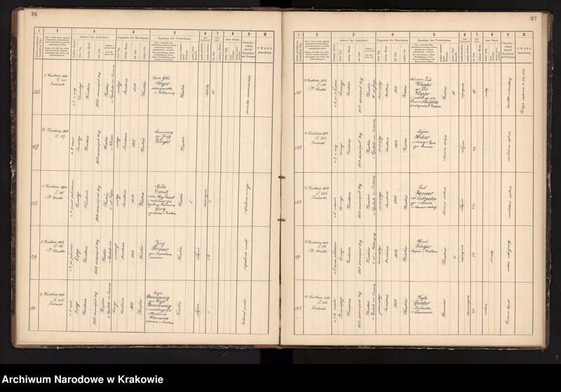 image.from.unit.number "Księga obejmująca wpisy wypadków śmierci Izraelitów w okręgu metrykalnym Krakowskim na rok 1903"