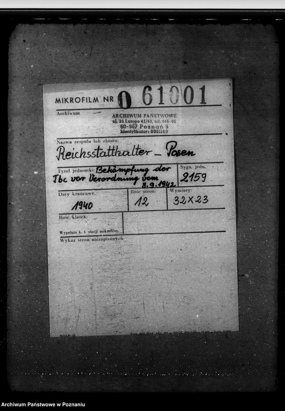 Obraz 2 z jednostki "Bekämpfung der Tbc vor Verordnung vom 8.9.1942"