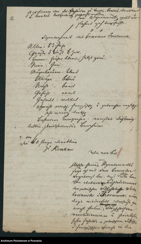 Obraz 17 z jednostki "A. betr. den polnischen Emigranten Erasmus Zmichowski"