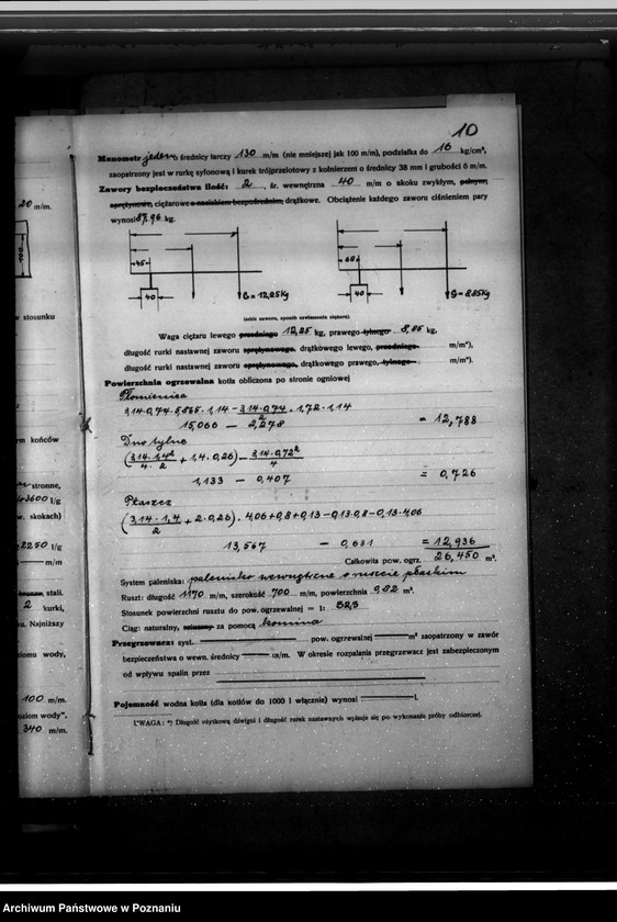Obraz 15 z jednostki "Mleczarnia w Przybysławiu pow. jarociński nr fabr kotła 2625, nr woj. kotła 6606"