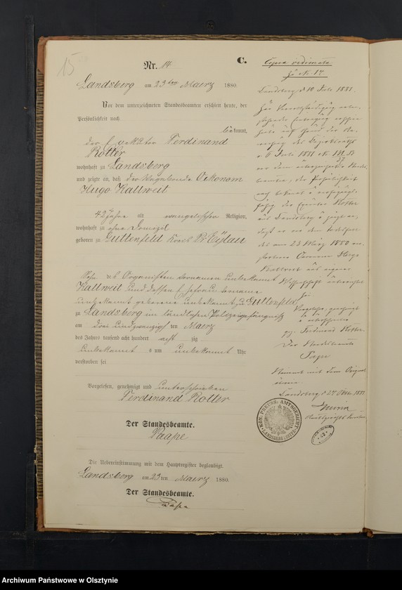 image.from.unit.number "Sterbe-Neben-Register Nr 1 - 66"