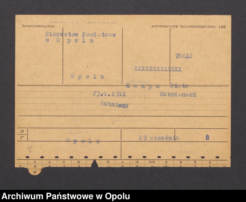 Obraz 4 z jednostki "[Flak Peter, ur. 18.5.1881, zam. Brückenort]"