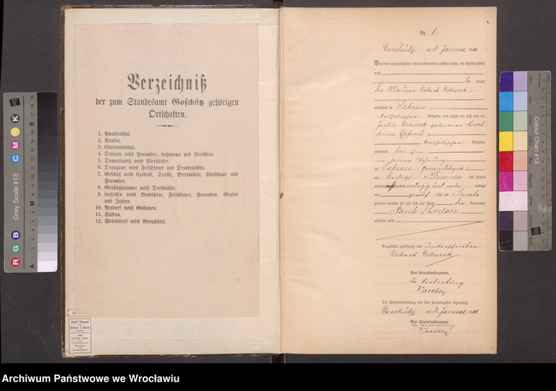 image.from.unit.number "księga urodzeń Urzędu Stanu Cywilnego w Goszczu (Goschütz) 1900"