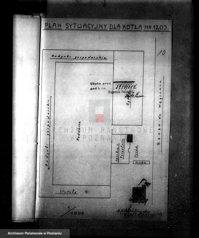 Obraz 16 z jednostki "Gorzelnia majątku Próchnowo pow. chodzieski zatwierdzenie kotła parowego"