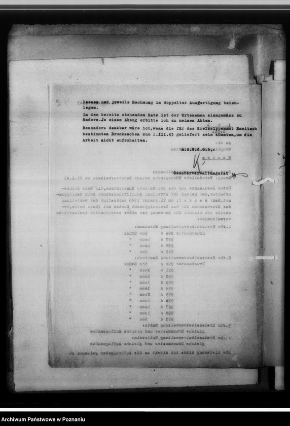 Obraz 9 z jednostki "[Korespondencja w sprawach organizacyjnych, sprawozdanie z działalności], Kreissippenamt Grätz [Grodzisk, powiat nowotomyski]"