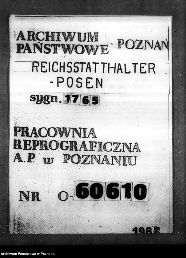 Obraz 1 z jednostki "Verwaltungsvermögen - Litzmannstadt"