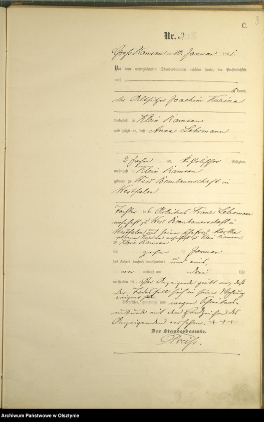 image.from.unit.number "Sterbe-Haupt-Register Nr 1 - 30 i 35 - 49"