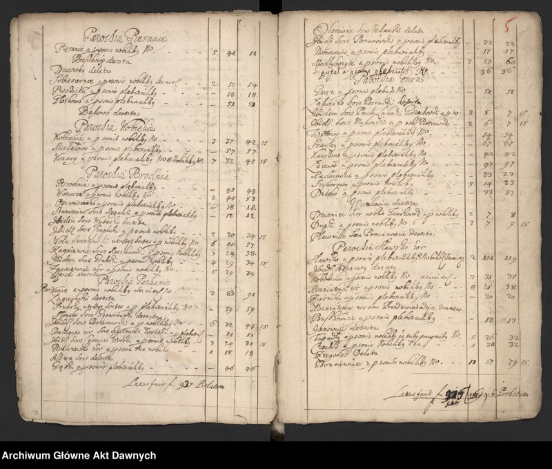 image.from.unit.number "Rejestry pogłównego generalnego z różnych województw."