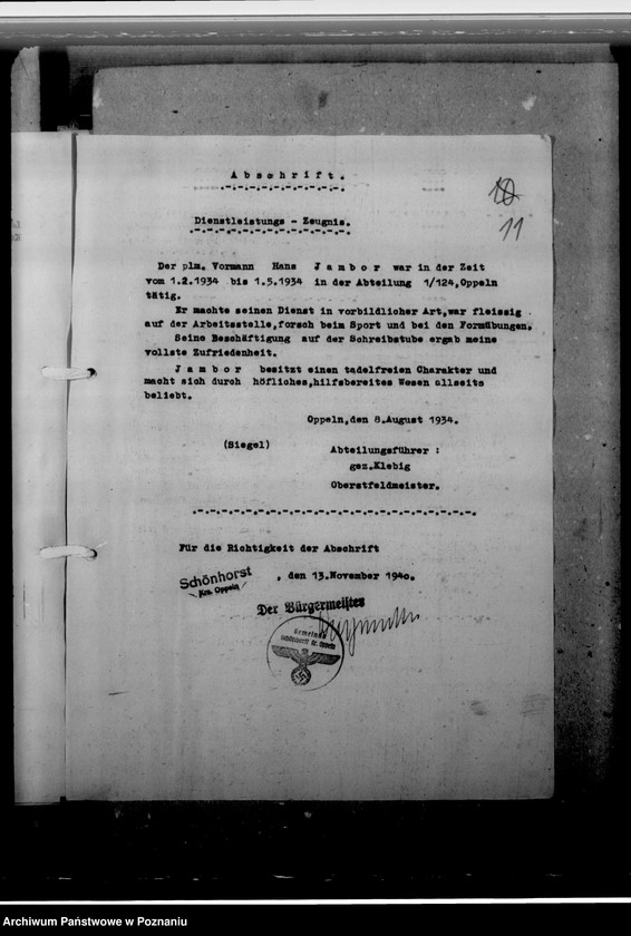 Obraz 15 z jednostki "Jambor, Hans, Bewerbung - um eine Amtskommissarstelle"