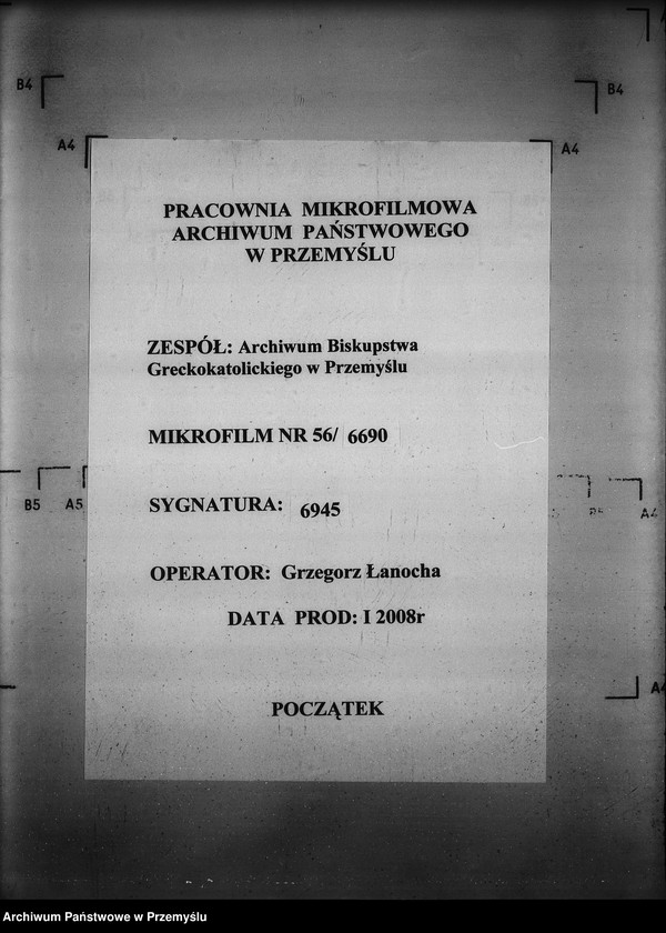 Obraz 1 z jednostki "[Kopie ksiąg metrykalnych parafii Zdynia z filiami Konieczna, Ług (dekanat Gorlice)]"
