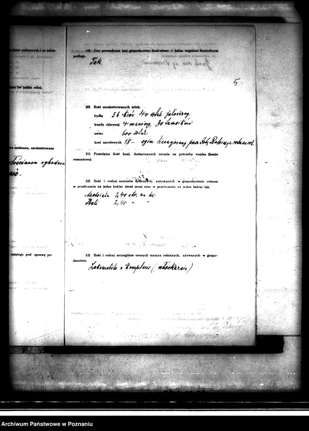 Obraz 10 z jednostki "Majątek Mianowice wyłączenie z art. 4,5 ustawy o reformie rolnej Paweł Tschuschke - spadkobierca"