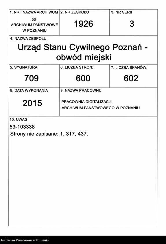 Obraz 1 z jednostki "Księga miejscowa małżeństw t. I"