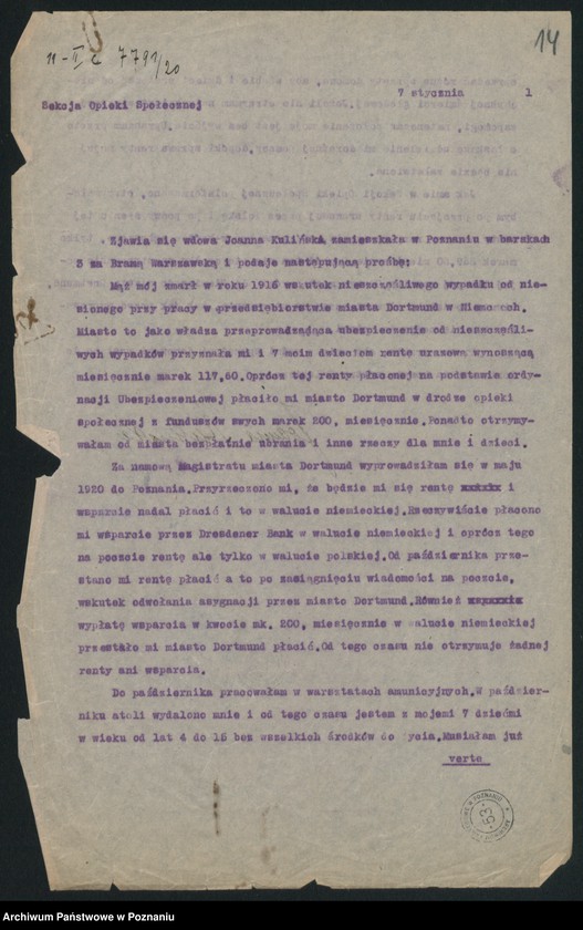 Obraz 16 z jednostki "Regibauversicherung der Stadt Dortmund [odwołanie do Ministerstwa]"