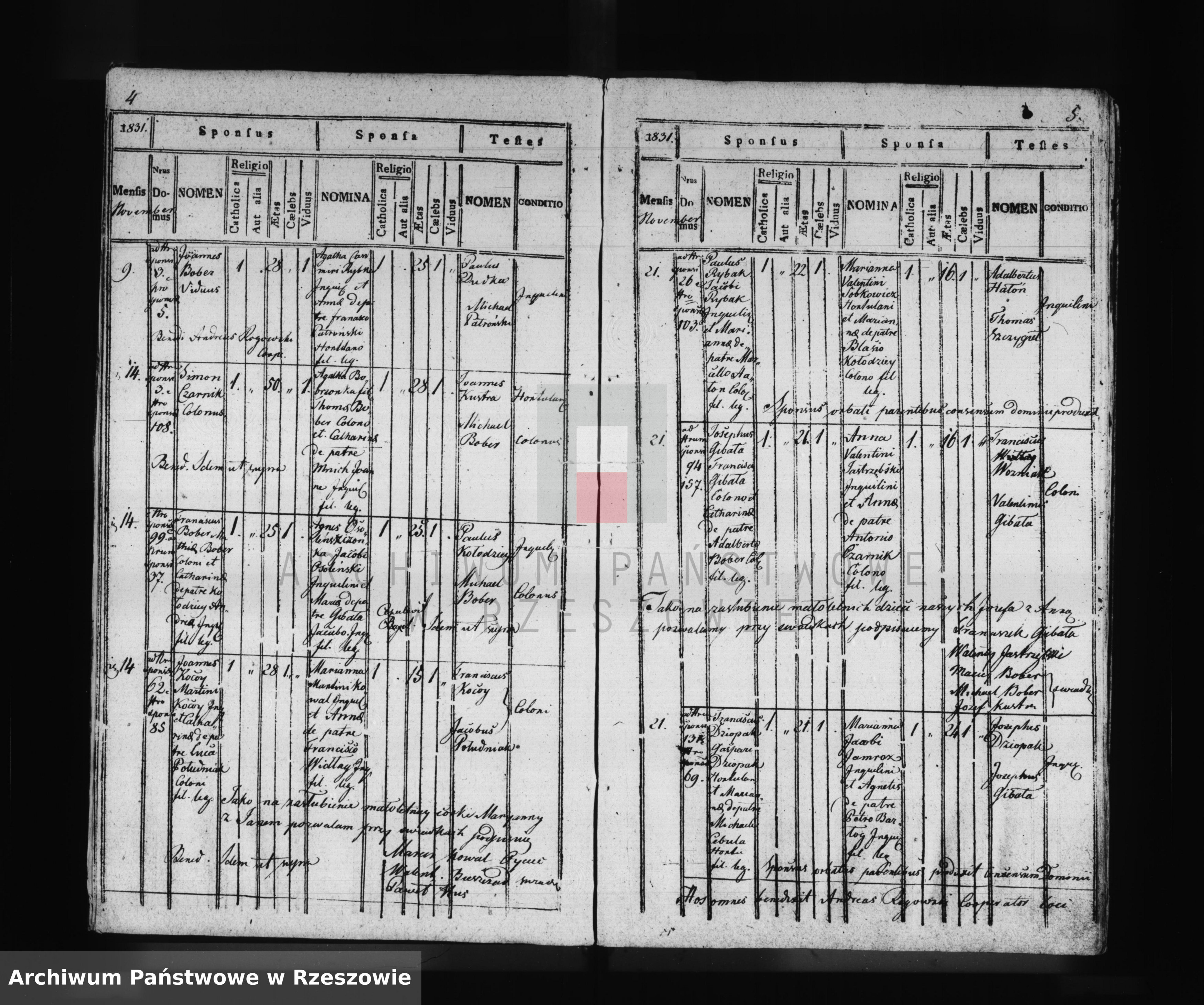 Skan z jednostki: Księga małżeństw - Kąkolówka