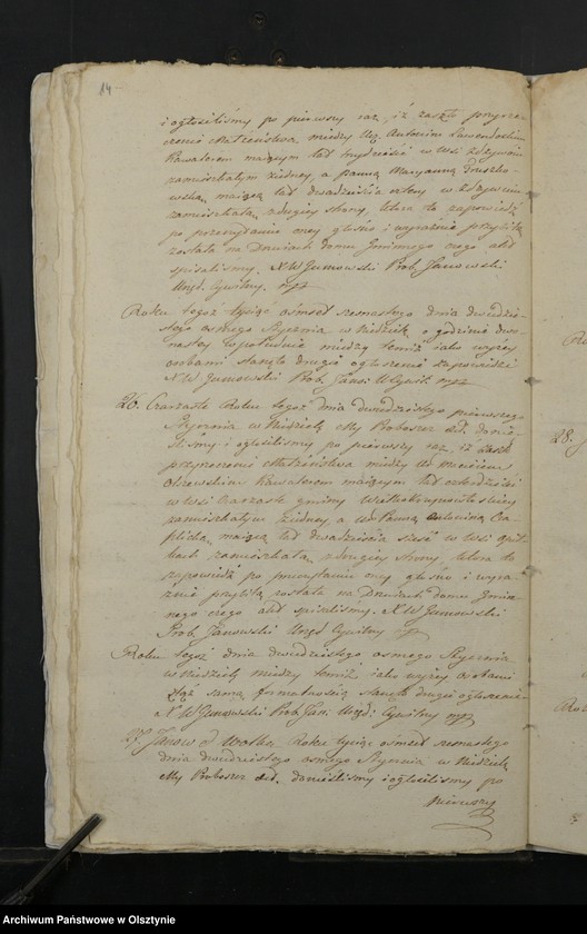 image.from.unit.number "Akta Zapowiedzi Gmina Janow powiat przasnyski z roku 1815-o/16"