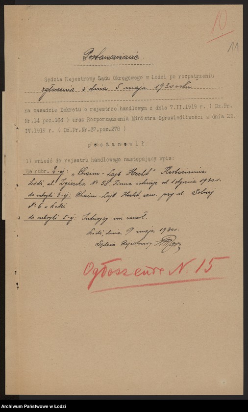 Obraz 13 z jednostki "Chaim Lajb Hecht- herbaciarnia"