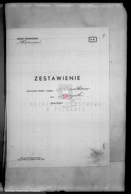 Obraz 5 z jednostki "Operat szacunkowy majątku Krostkowo powiatu wyrzyskiego"