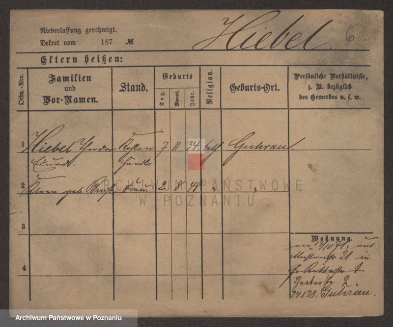 Obraz 6 z jednostki "Hibel (Hü) - Hilczyński"