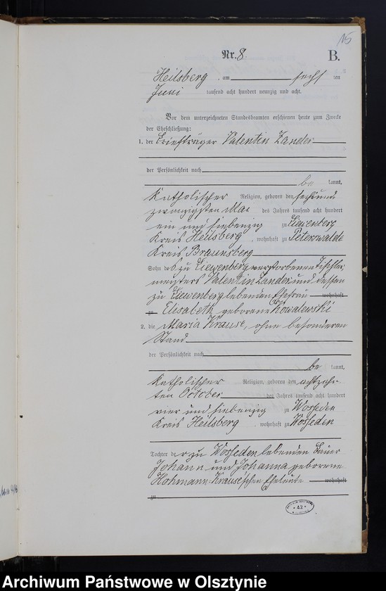 image.from.unit.number "Heiraths-Haupt-Register Nr 1 - 27"