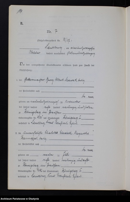 image.from.unit.number "Heiraths-Neben-Register Nr 1 - 9 [ Księga małżeństw- wtóropis ]"