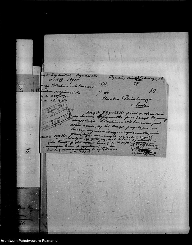 Obraz 15 z jednostki "Zatwierdzenie zakładu przemysłowego /wapniarni/ Zarząd Majętności Szlachcin powiat średzki"