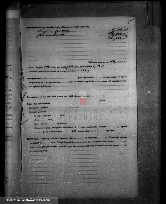 Obraz 9 z jednostki "Tartak parowy w Porażynie, pow. nowotomyski nr woj. kotła 5828"