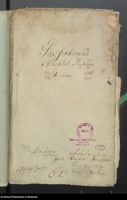 image.from.unit.number "Passenheimsche Hospital-Rechnung"