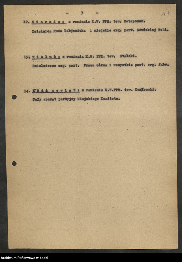 Obraz 18 z jednostki "Referendum Ludowe - sprawozdania [, raporty i wykazy] aktywu wojewódzkiego PPR [oddelegowanego do organizacji powiatowych]"