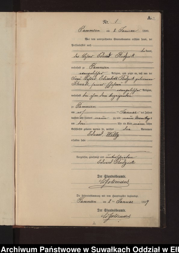 image.from.unit.number "Geburts-Neben-Register des Preussischen Standes-Amtes Neuhoff Kreis Loetzen"