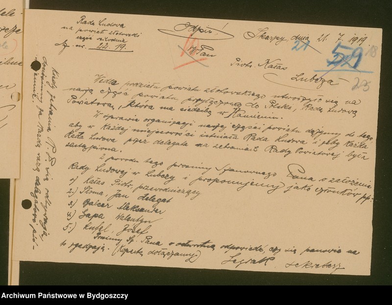 image.from.unit.number "[Rada Ludowa na powiat złotowski - część wschodnia] Wiece i zebrania. Założenie Rad Ludowych"