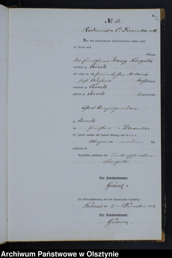 image.from.unit.number "Sterbe-Neben-Register Nr 1 - 19"