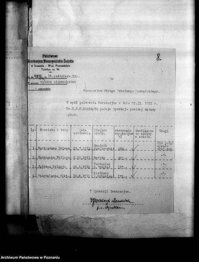 Obraz 11 z jednostki "[Stypendia - przyznawanie uczniom stypendia]"