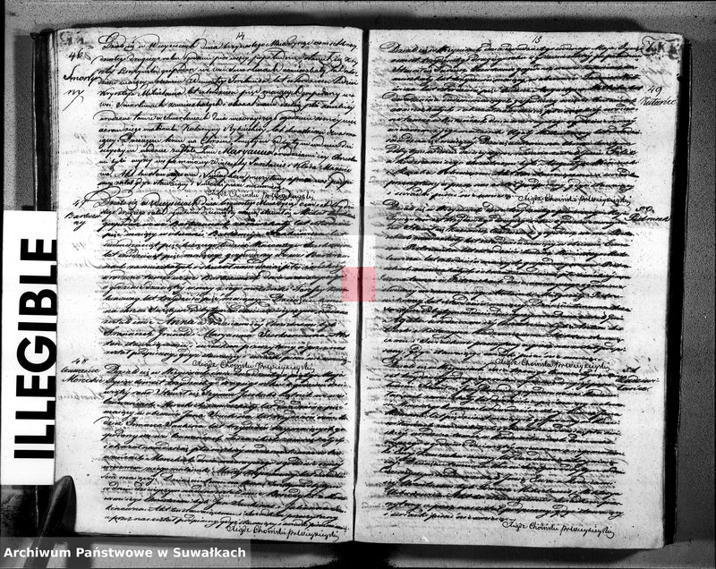 image.from.unit.number "Akta trzech obiektów urodzenia, małżeństw i zejścia parafii weysieyskiey z roku 1832"