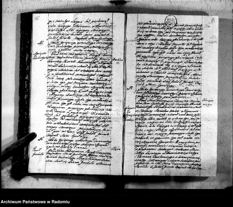 image.from.unit.number "Księga urzędnika stanu cywilnego gminy Tczowskiey do zapisania wszelkich aktów rok 1812"