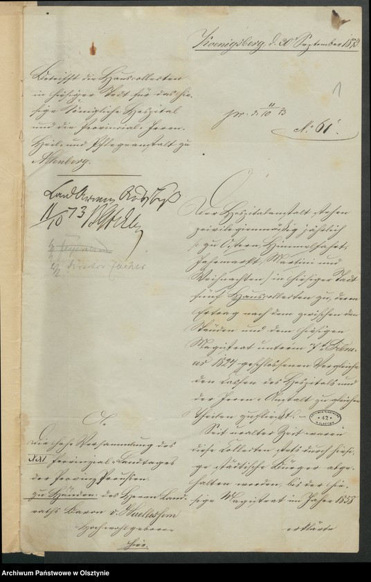 image.from.unit.number "Acta des 21ten Provinzial-Landtages der Stände des Königreichs Preußen. Die Aufhebung der vom hiesigen Königs Hospital in der Stadt Koenigsberg [Królewiec] erhobenen Haus Collecten"