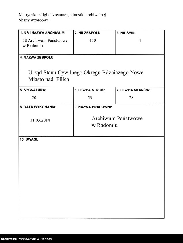 Obraz 2 z jednostki "[Duplikat akt urodzonych i zmarłych (N 1-16, 29-32) Okręgu Bóżniczego Nowe Miasto n/Pilicą za 1904 r.]"