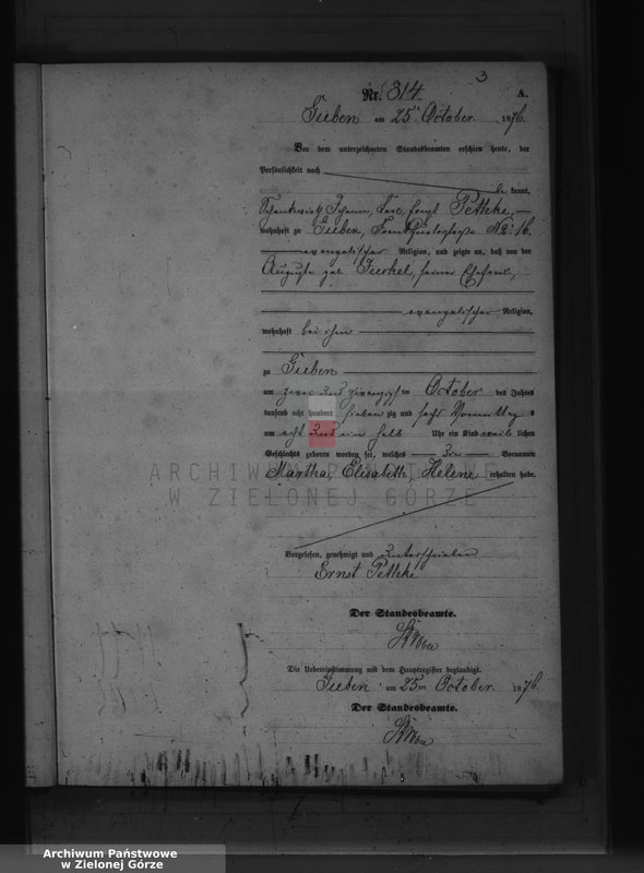 image.from.unit.number "Geburts-Neben-Register, Band III von No 812 bis No 980"