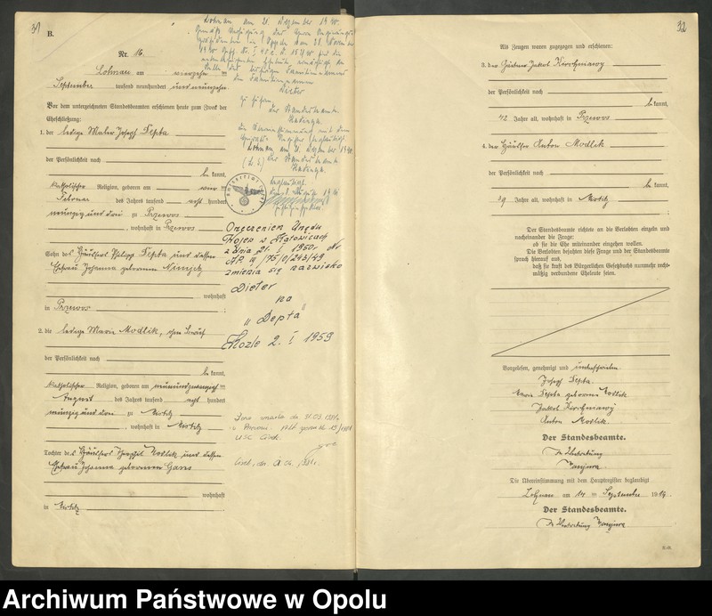 image.from.unit.number "Księga małżeństw Rok 1919-1920"