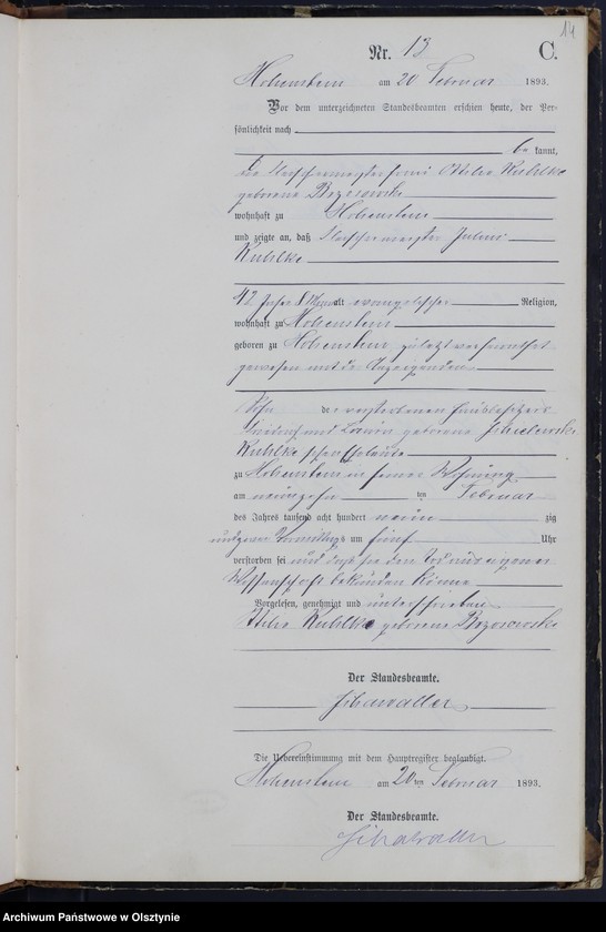 image.from.unit.number "Sterbe-Neben-Register Nr 1 - 72"