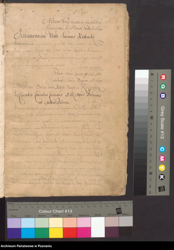 Obraz 3 z jednostki "Acta officii consularis civitatis Posnaniae."