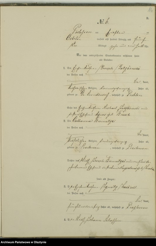 image.from.unit.number "Haupt-Heiraths-Register Nr 1 - 10"