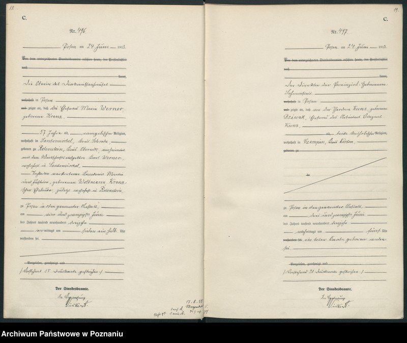 Obraz 12 z jednostki "Księga miejscowa zgonów tom II [Rejestr główny zgonów]"