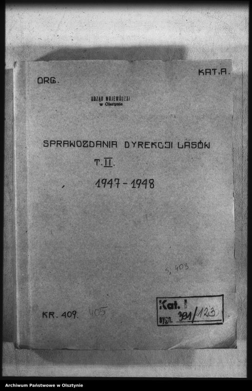 image.from.unit.number "Sprawozdania Dyrekcji Lasów t. II"