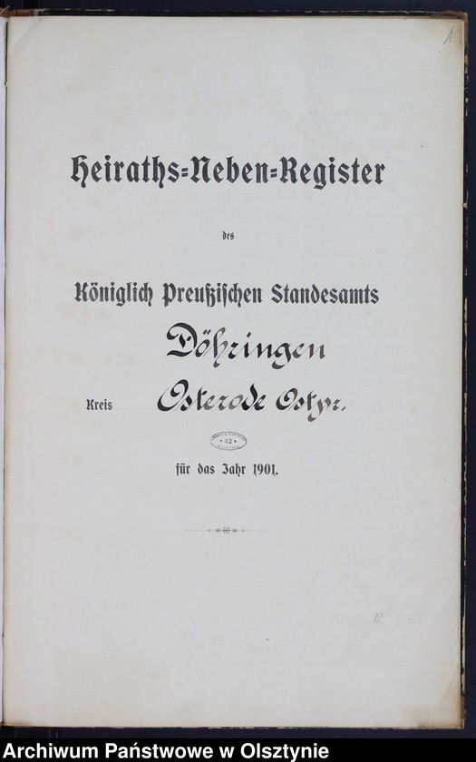 image.from.unit.number "Heiraths-Neben-Register Nr 1 - 22"