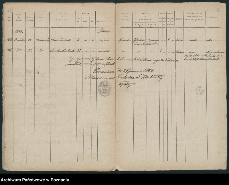 Obraz 11 z jednostki "Księga zgonów"